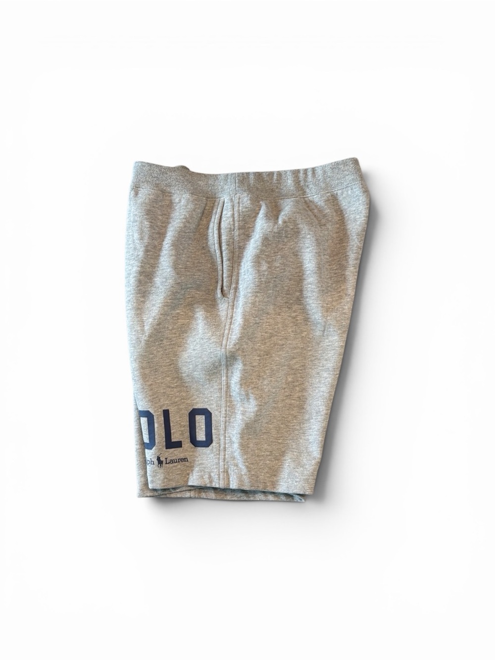 Polo Ralph Lauren Grey Spellout Logo Fleece Shorts. Men’s XL